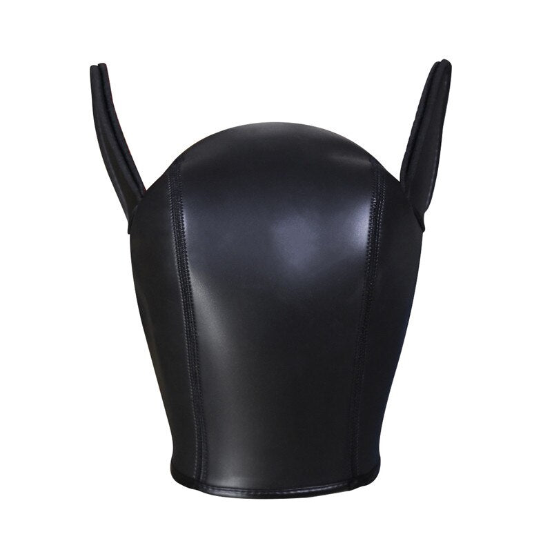 Puppy Hood Neoprene Mask Muzzle Pet Play Games Dog Slave Full Head Bondage Restraint