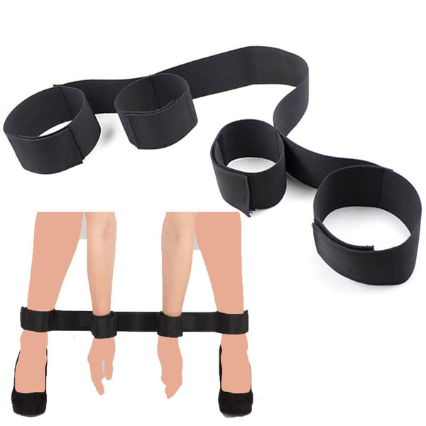 Fantasy Wrist and Ankle Spreader Bar Cuffs Strap Bondage Boutique