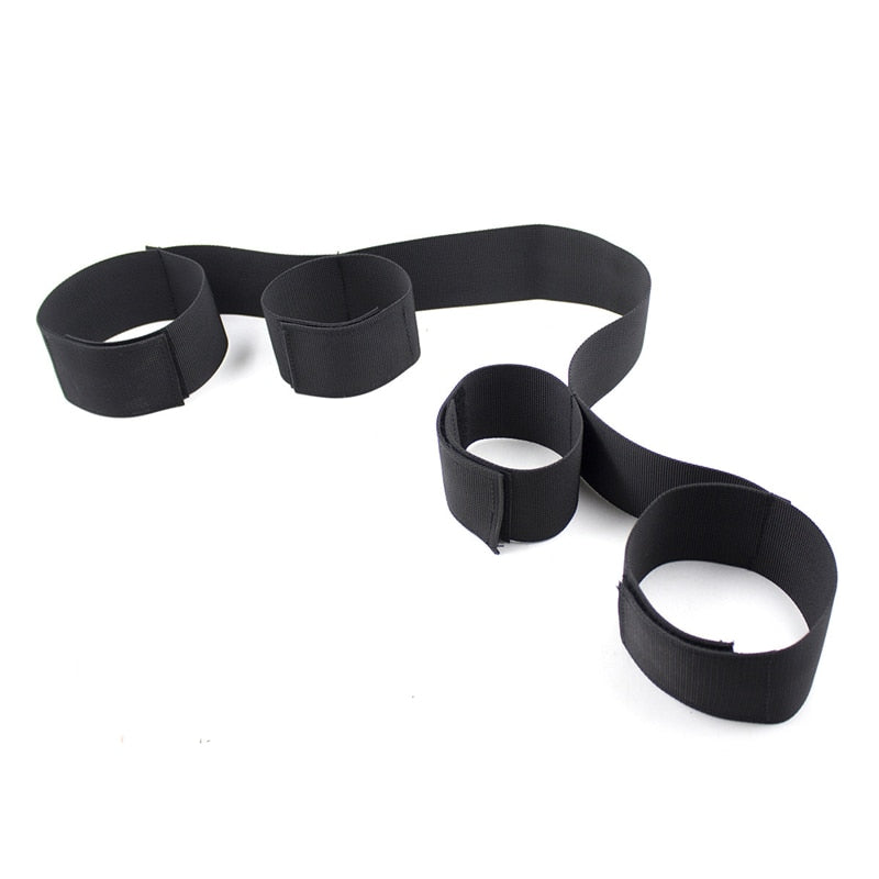Fantasy Wrist and Ankle Spreader Bar Cuffs Strap Bondage Boutique
