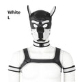 Dog Bondage Set With Restraints Hood Chest Belt Collar Arm Band For Pup Role Play