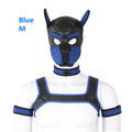Dog Bondage Set With Restraints Hood Chest Belt Collar Arm Band For Pup Role Play